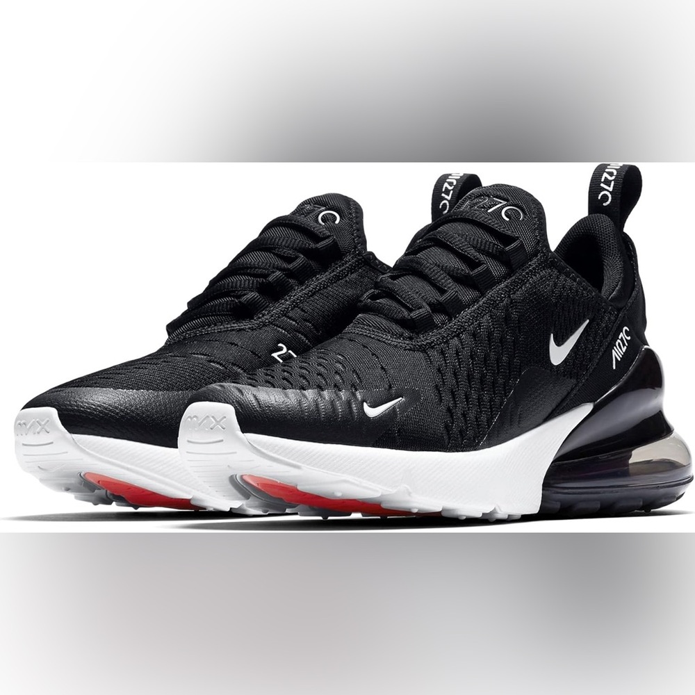 Nike Air Max 270 Black White Womens Sneakers 6.5